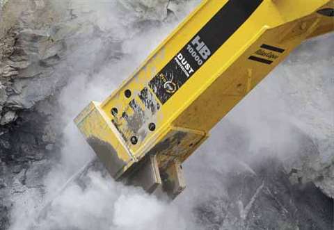 The HB 10000, at 10 tonnes, is now the largest hydraulic breaker in the world a single impact genera