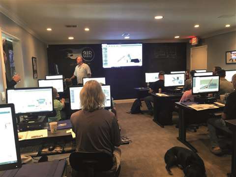 A1A Software BootCamp in session classroom, people at screens