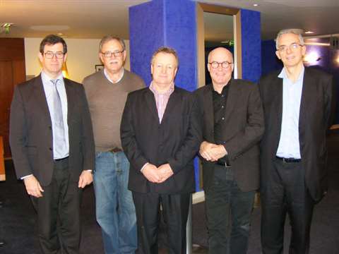 The IAPAs 2015 judging panel - from left: Daniel Duclos, ATN; Alastair Robertson, Universal Equipmen