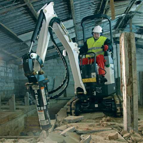 Bobcat’s HB280 can now be used on the company’s new E08 and E10 micro excavators that have replaced 