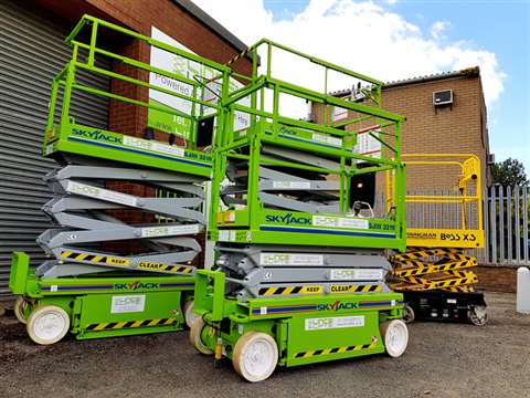 Part of Lincs Lifts' start-up fleet.