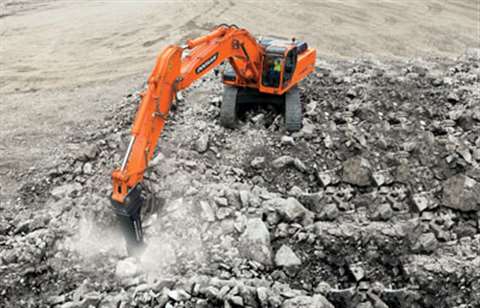 Doosan's new DXB170 breaker is for use with 18 to 28 tonne carriers