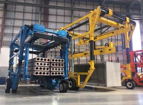 Completed CombiLift-SC straddle carriers awaiting delivery