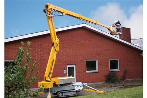 Ommelift 18.40 hybrid tracked articulating boom