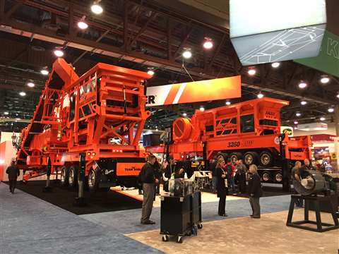 Eagle Crusher's UltraMax 1200-CC with Pre-Screen Feeder and the 3260 Jaw at ConExpo 2020