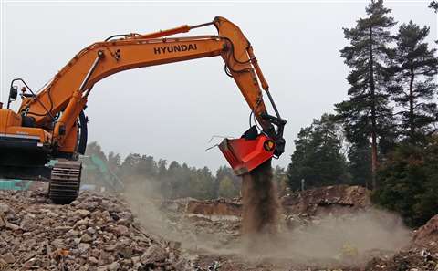 Allu DN 3-17 TS screening demolition waste