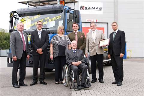Jürgen Dirr (TII Sales area manager sales), Frank Sube (SMP Großbeeren), Axel Müller and Susanne Ret