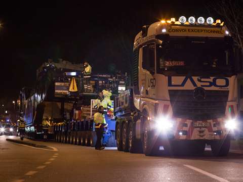 The planning of this job took about a-year-and-a-half and involved three tractors, 12 support vehicl