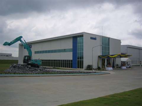 Kobelco's new excavator factory in Thailand