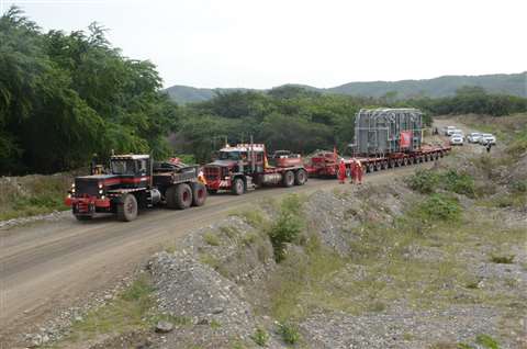 Transport of the step up transformer of 200 tonnes