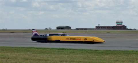 The Dieselmax car reached 201 mph (321,6 km/h) during final testing in the UK before being flown to 