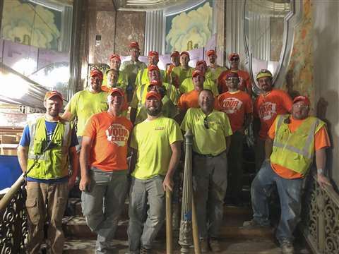 JLG visited Crews Across America winner C.D. Smith Construction on site