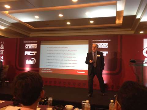 Bryan Cronie at the CATAP conference in Singapore on 30 September