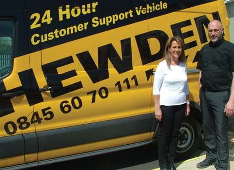 Hewden risk and compliance director Susan Shardlow and Bedford depot manager David White. Click on t