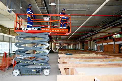 A Skyjack SJIII 4632 at the Viracopos International Airport in Campinas, São Paulo state, Brazil.