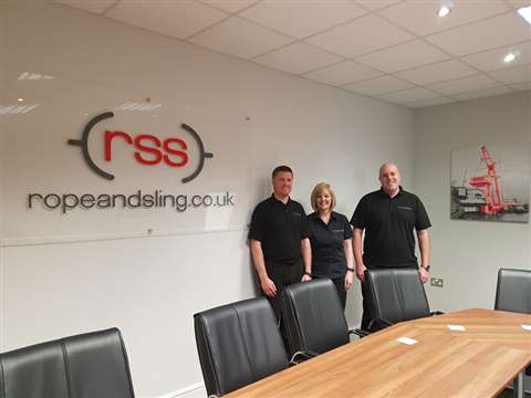 Steve Hutin (left) with new Rope and Sling directors Angela Holmes and Alan Varney