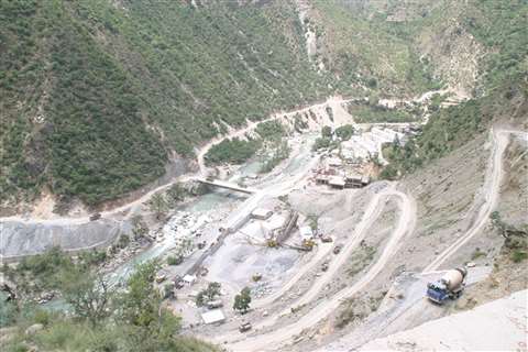 Parbati project stage III from above