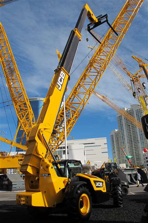 JCB unveiled the 516-42 at ConExpo. The unit is specifically geared toward the North American market