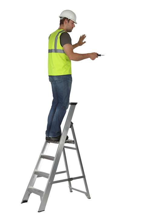 Werner Builders swingback stepladder