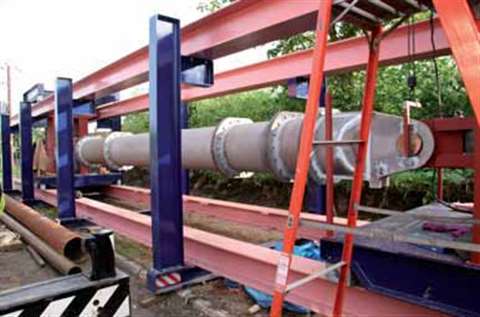 Modulift's new test rig can accommodate load spreader beams up to 25 m long and up to 3,000 tonnes c