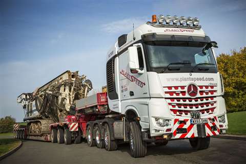 Plant Speed’s new 8x4 Mercedes Arocs 4163S model
