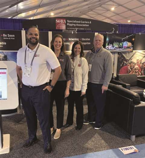 From left to right: SC&RA’s Jason Bell, Lisa Grepps, Beth O’Quinn and Steven Todd at ConExpo 2020