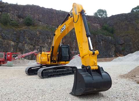 The new JS300 features a simplified mode selection system and quieter cab than the JS290 it replaces