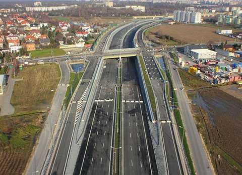 The S7 Expressway project in Ostroda, northern Poland