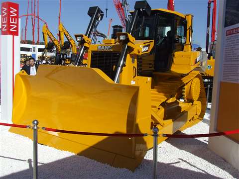 Sany launched the 21 tonne class SYT70 dozer at BICES 2013