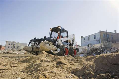 The new S650 skid steer from Bobcat features a vertical lift path and a new, more spacious cab
