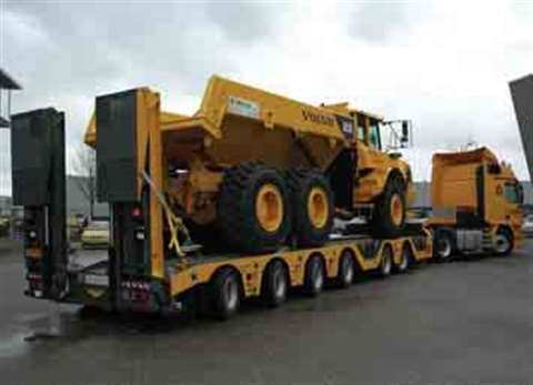 One of the trailers on show at the Broshuis open day marking the company's