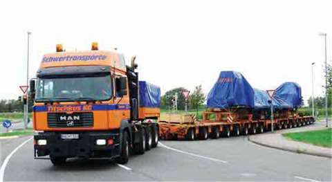 To avoid tight and time consuming manoeuvres police had to temporarily closed stretches of road to a