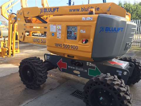 One of the Haulotte HA16 RTJ Pro booms delivered to Blulift in Ireland. 