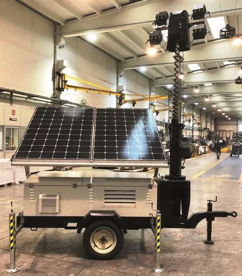 ST-9 Solar Panel lighitng tower