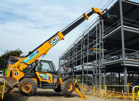 One of the new One Call Hire JCBs at work