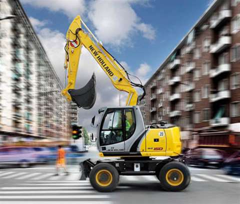 New Holland's stand will include three new wheeled excavators.