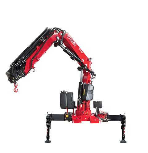 A Fassi F545RA crane installs Octopus sculpture - Fassi Crane