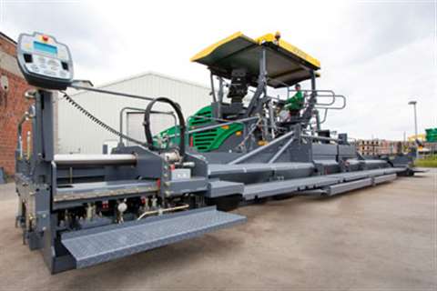 Vögele's new Super 3000 can deliver paving widths of up to 16 m.
