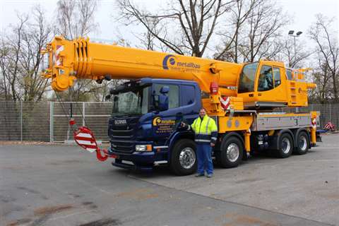 Michael Nottrott, Metallbau Nottrott director, with the new HK 65