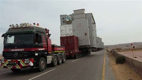 The 247 km transportation of three boilers was completed in 10 days
