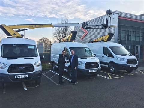 Versalift UK ETL36-F handover to Access Hire Nationwide.  