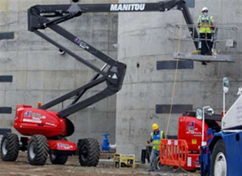 A Manitou, belonging to 4 Hire, at work in the Channel Islands 