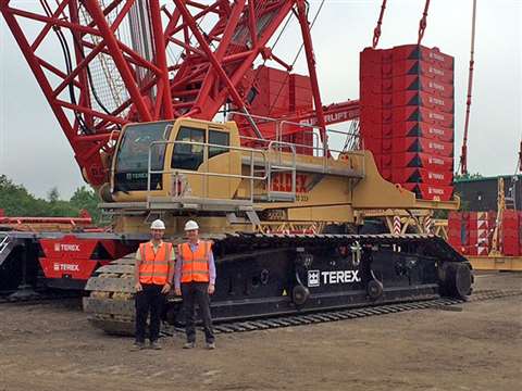 Mark Hollett, General Manager, Weldex and Julian Dyer, Senior Manager UK and Ireland, Terex Cranes