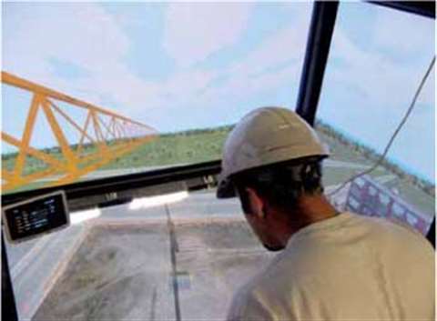 OETIO students undergo training on CM Labs' crane simulators