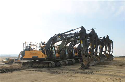 Mick George Group excavators