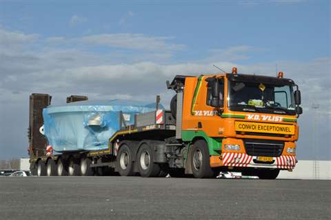 One of the pump houses wrapped and ready for transport

