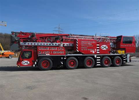 Crane Hire Ltd takes delivery of its Liebherr MK140 mobile folding construction crane