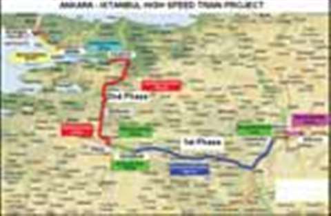 The completed high speed rail link connecting Ankara with Istanbul will be 533 km long and journey t