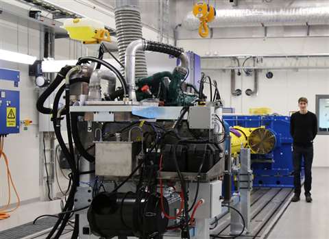 Volvo CE's driveline test facility at Eskilstuna