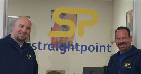 Aaron Orsak, technical sales engineer (left) and John Molidor, general manager, Straightpoint Inc
